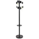Garderobenständer pmstan3m alba 8 Haken runder Sockel 175cmx37cm schwarz