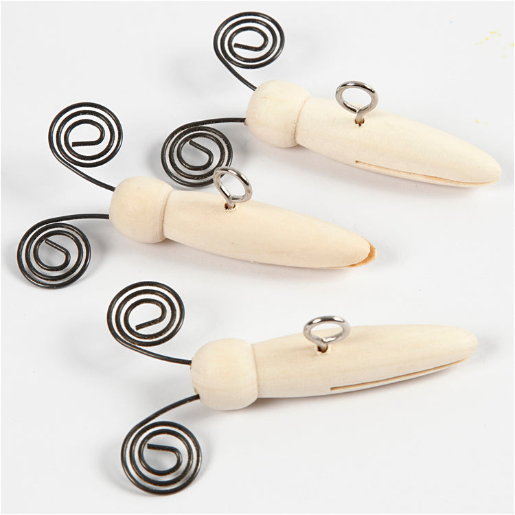 Creativ Company Schmetterlingskörper, L: 5,5 cm, D 15 mm, 5 Stück 1 Box