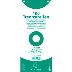 Trennstreifen Exacompta Premium 13305b Karte weiß