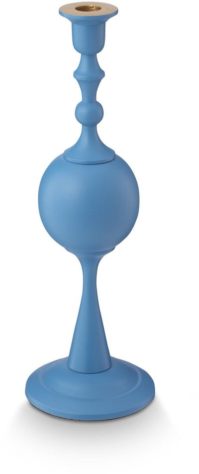 Pip Studio Kerzenhalter Kugel – Kerzenhalter aus Metall – Hellblau – 37 cm