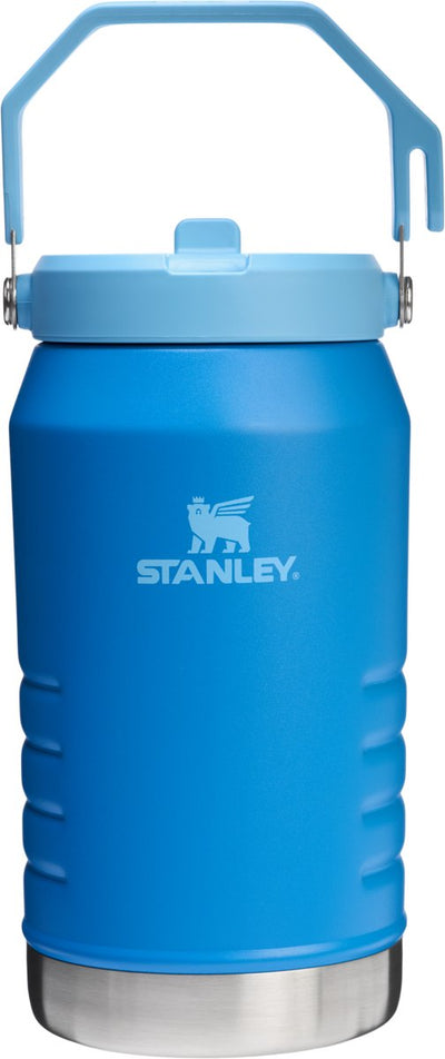 Stanley Flip Straw 2.0 Wasserflasche mit Strohhalm 1,9 l – 20 Stunden kalt – 4 Tage kalt mit Eis – Edelstahl-Trinkflasche – BPA-frei – auslaufsicher – spülmaschinenfest – Azurblau