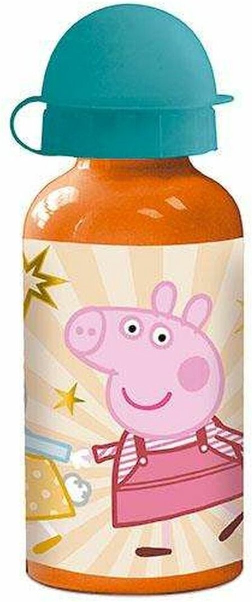 Stor Flasche Peppa Pig Freundlichkeit zählt Aluminium (400 ml)