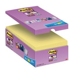 Selbstklebende Notizzettel Post-it 16 x 90 Blatt 76 x 127 mm blanko kanariengelb