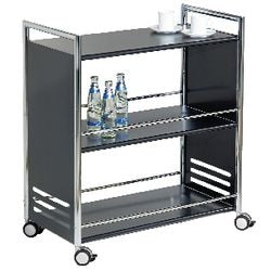 Abi Servierwagen 3 Böden 70x40x84cm schwarz