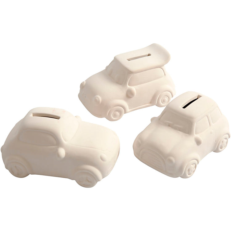 Creativ Company Sparwagen, H: 5,5 cm, L: 12,5 cm, B: 7,8 cm, weiß, 12 Stück 1 Box