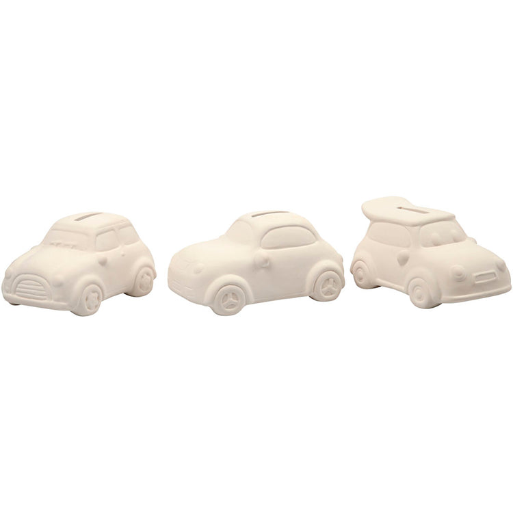 Creativ Company Sparwagen, H: 5,5 cm, L: 12,5 cm, B: 7,8 cm, weiß, 12 Stück 1 Box