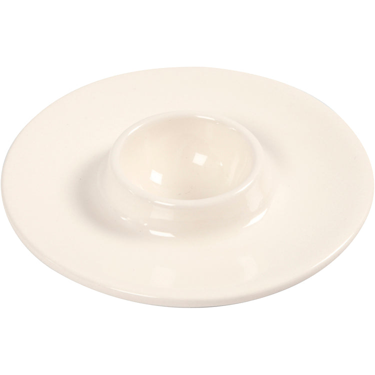 Creativ Company Eierbecher, D 9,8 cm, Lochgröße 3,9 cm, weiß, 12 Stück 1 Box