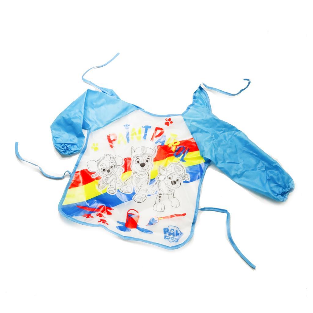 Pfotenpatrouillenfingerfarbe mit Schürzeblau