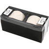 Creativ Company Kerzenständer, H: 6,6 cm, T 9,3 cm, Lochgröße 2,2 + 4 cm, weiß, 2 Stück 1 Box