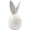 Creativ Company Hase, H: 11,4 cm, T 5,5 cm, weiß, 12 Stück 1 Box