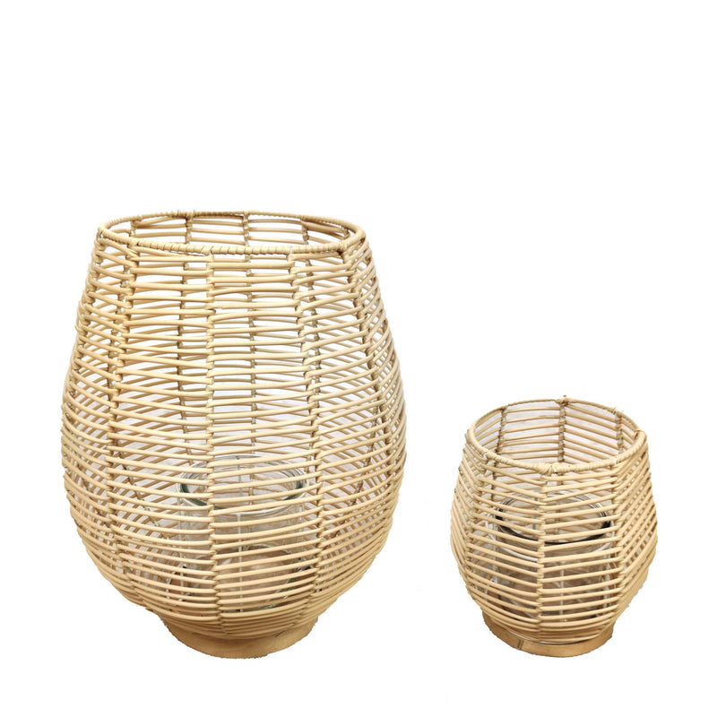 Dijk Natural Collections Laterne Rattan ø32x39cm 2er-Set