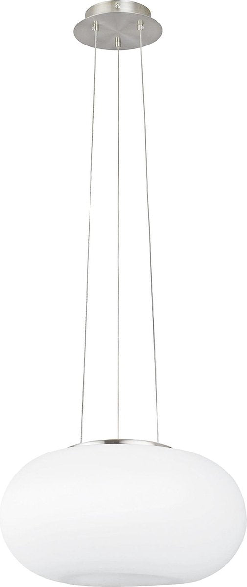 Eglo Optica - Hängelampe - 2 Lichter - ø350mm. - Nickel matt - weiß