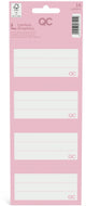 Qc Color selbstklebende Schuletiketten rosa – Set mit 16 Stück