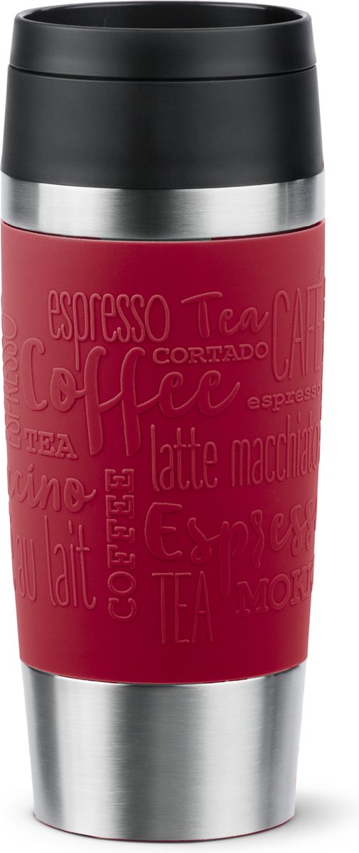 Tefal Reisebecher Classic – Thermosflasche – 0,36 l – rot – kompakt – auslaufsicher – für Kaffee geeignet