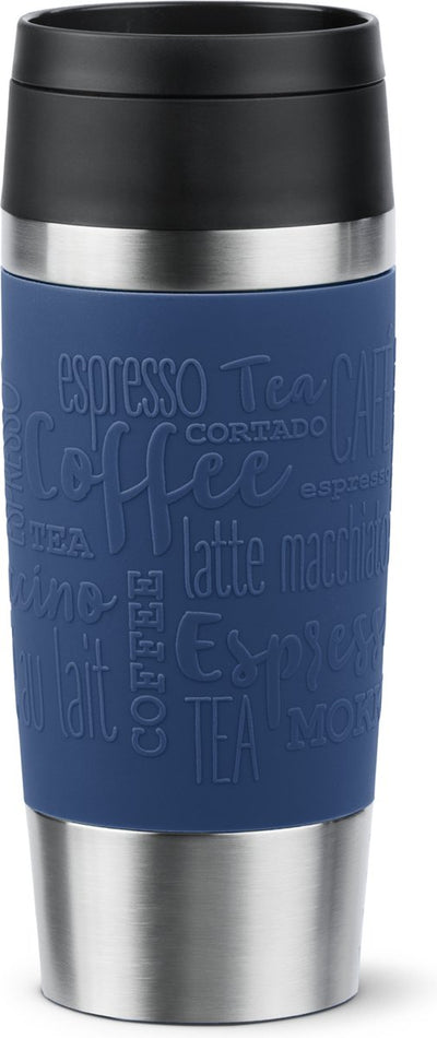 Tefal Reisebecher Classic N2020310 – Thermoskanne – 360 ml – dunkelblau – isolierend – auslaufsicher