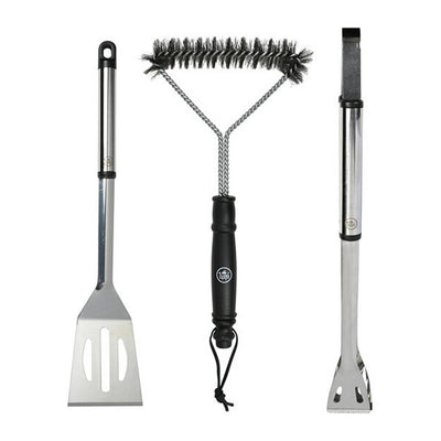 Interbosch Flamecraft Grillbesteckset 3-teilig aus schwarzem Edelstahl