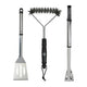 Interbosch Flamecraft Grillbesteckset 3-teilig aus schwarzem Edelstahl