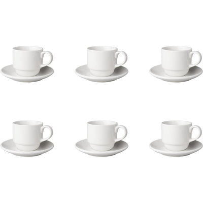 Mammoet Budgetline Tasse und Untertasse breit 6 Stück