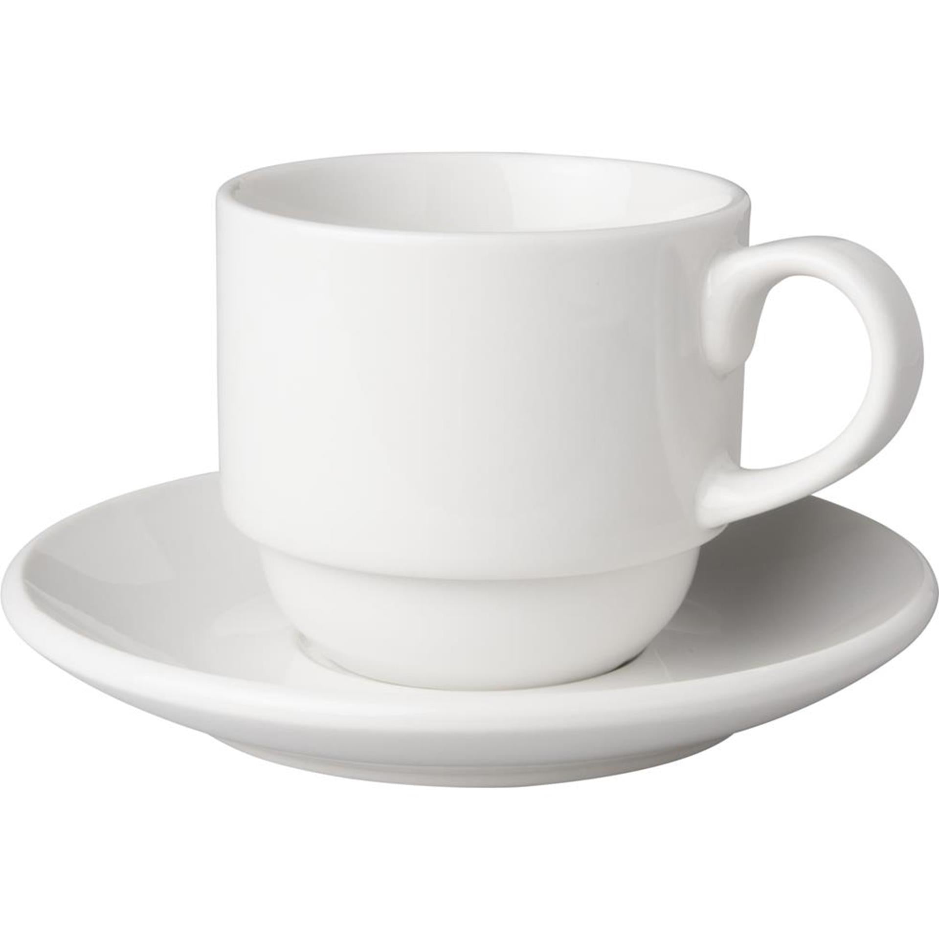 Mammoet Budgetline Tasse und Untertasse breit 6 Stück