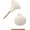 Creativ Company Haken, H: 5,1 cm, T 5,4 cm, weiß, 4 Stück 1 Box