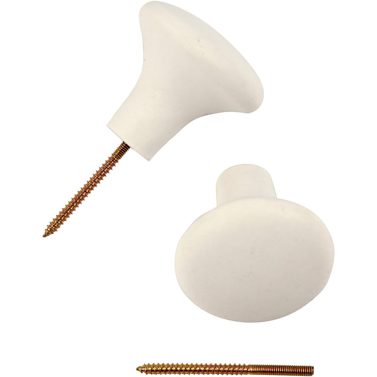 Creativ Company Haken, H: 5,1 cm, T 5,4 cm, weiß, 4 Stück 1 Box