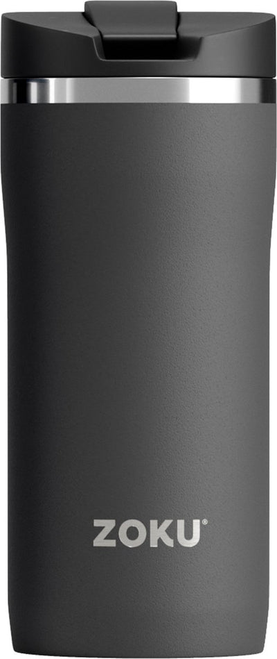 Zoku Thermosbecher, 355 ml, Edelstahl Polypropylen, BPA-frei, schwarz