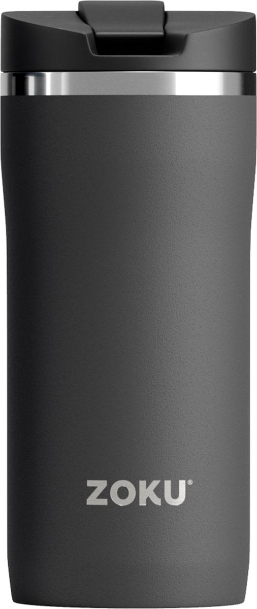 Zoku Thermosbecher, 355 ml, Edelstahl Polypropylen, BPA-frei, schwarz