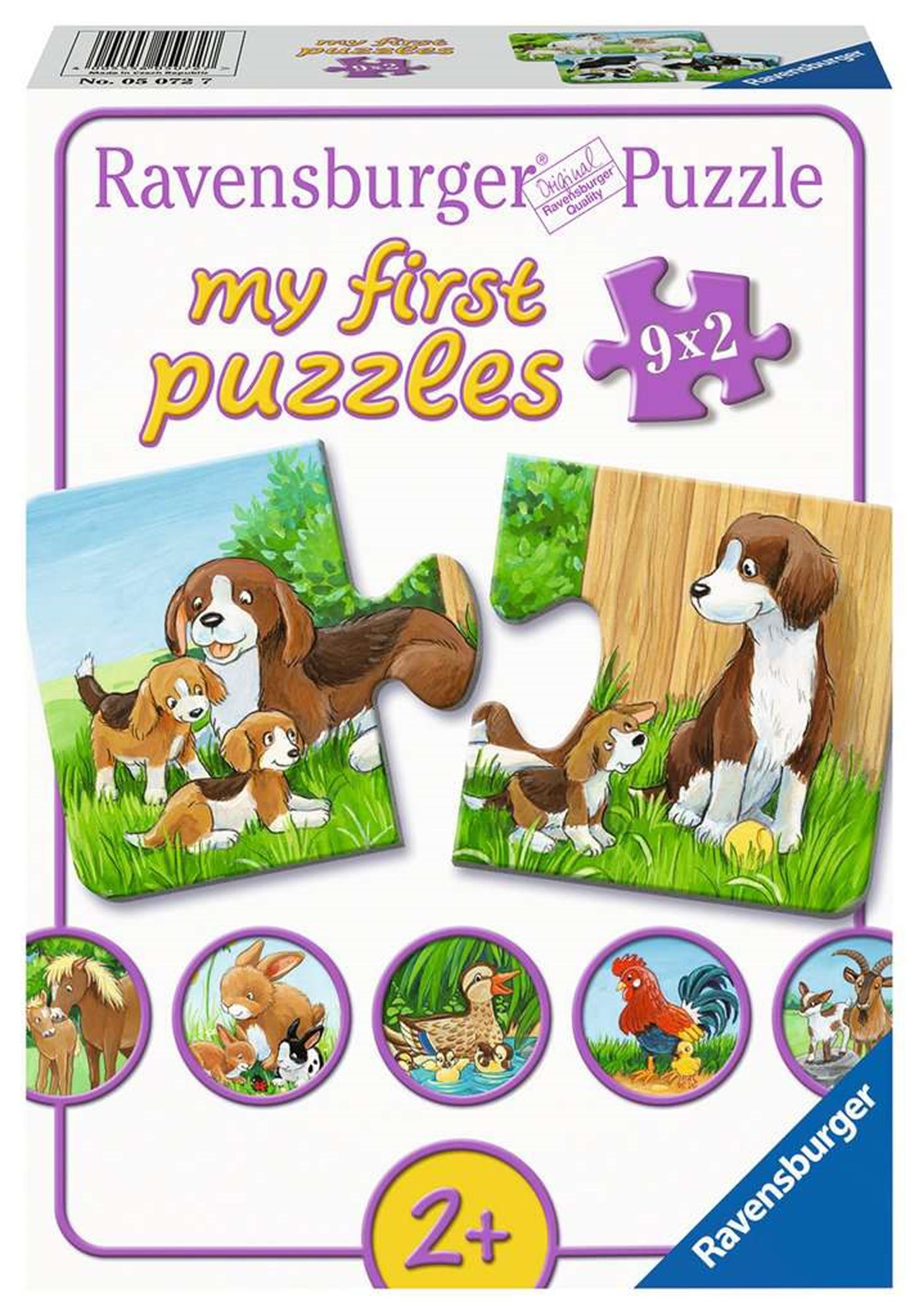 Ravensburger Tierfamilien auf der Farm, 9x2st.