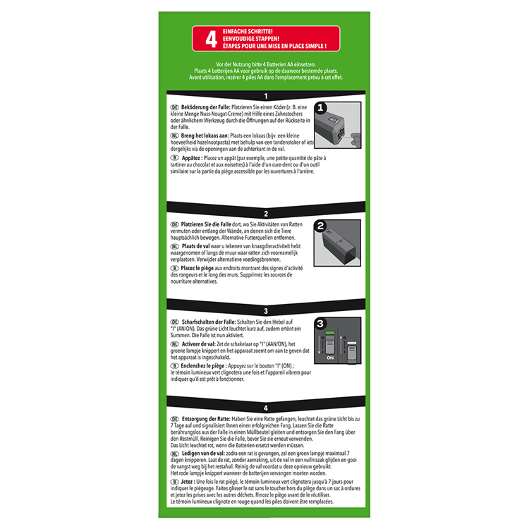 Pro-tect 1076862 – Rattenfalle elektronisch 1st Protect Home | 1 Stk