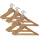 Kleiderbügel pmbasic bo alba Holz 45x22cm Haken 4cm 25 Stück