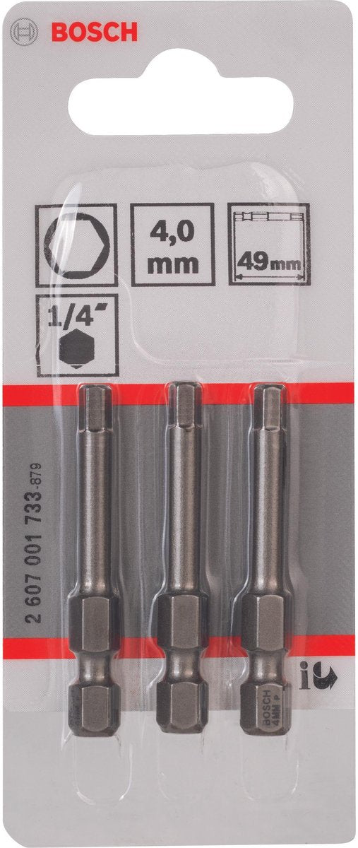 Bosch Bit 1 4xh-tors ist 4,0 3 49mm - 3 Stück