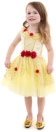 Kleine Abenteuer – gelbes Beauty-Partykleid – Größe M (98-104)