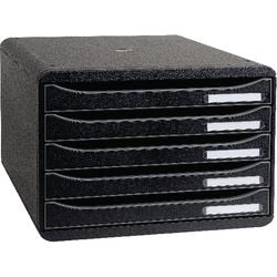 Kommode Exacompta Big-Box Polystyrol schwarz 270 x 355 x 271 mm