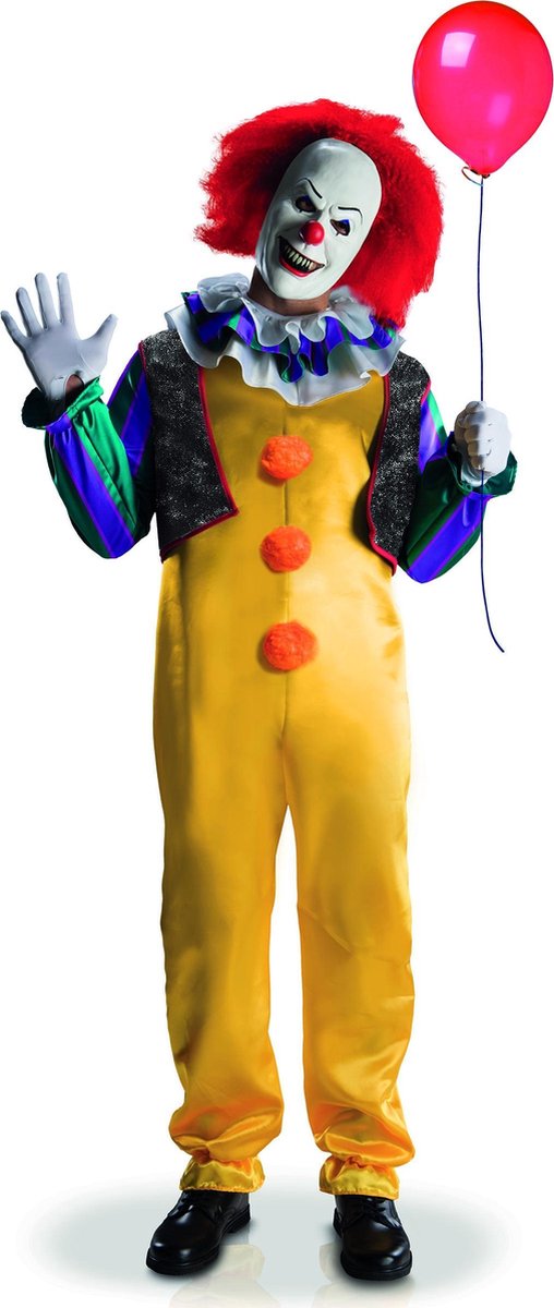 Vegaoo Deluxe Terror It™ Clown-Kostüm für Erwachsene – Fasching – M L