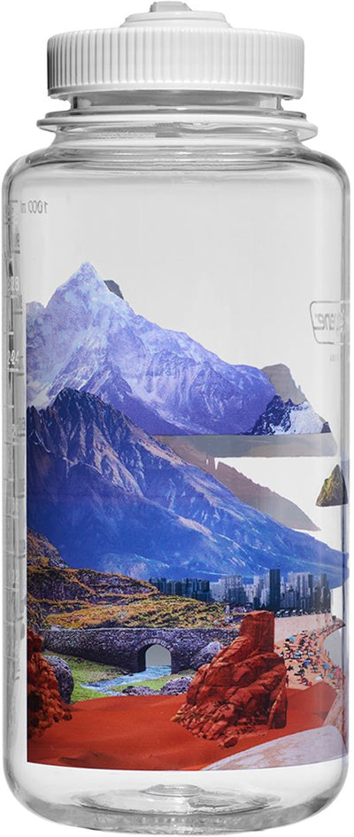 Nalgene – Weithalsflasche – Trinkflasche – Wasserflasche – 1000 ml – gemischte Landschaften – nachhaltig – BPA-frei