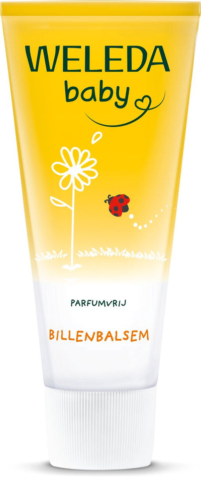 Weleda Baby-Calendula-Po-Balsam ohne Parfüm – Po-Salbe – hilft bei der Reparatur gereizter Baby-Pos – schützt vor Windeldermatitis – 100 % natürliche Inhaltsstoffe – 75 ml