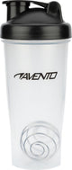Avento Shakebecher - 0,6 Liter - transparent schwarz - 0,60 l - mit Sieb