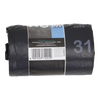 1054872 - Abfallbeutel 60 l, schwarz LDPE 20 Stück pro Rolle | 15 Stück