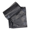 1054872 - Abfallbeutel 60 l, schwarz LDPE 20 Stück pro Rolle | 15 Stück