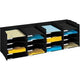 Offenes Fächerset 4 x 5 67,4 x 31,3 x 32,7 cm schwarz