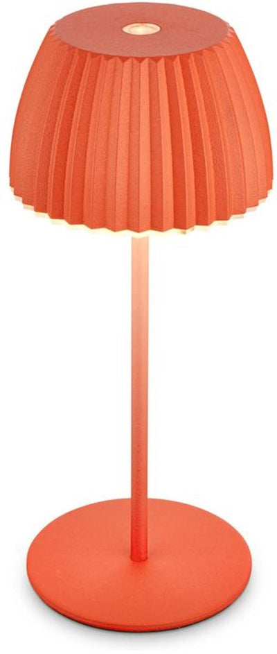B.k.licht Briloner Champ Mini – wiederaufladbare Mini-Tischleuchte – kabellose Lampe – Touch-dimmbar – für drinnen und draußen – Gewinner des Deutschen Designpreises 2025 – Orange – ø8,5 x 20 cm