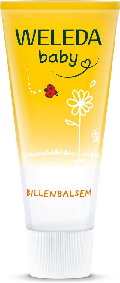Weleda Baby-Po-Balsam – Po-Salbe – Ringelblumen-Kamille – schützt vor Windeldermatitis, hilft bei der Reparatur gereizter Baby-Pos – 100 % natürliche Inhaltsstoffe – 75 ml