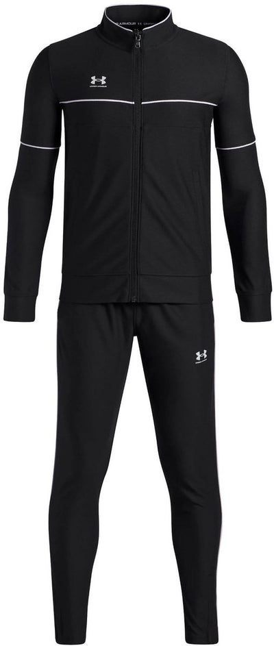 Under Armour UA B Challenger Tracksuit-Blk Jungen-Trainingsanzug – Schwarz – Weiß
