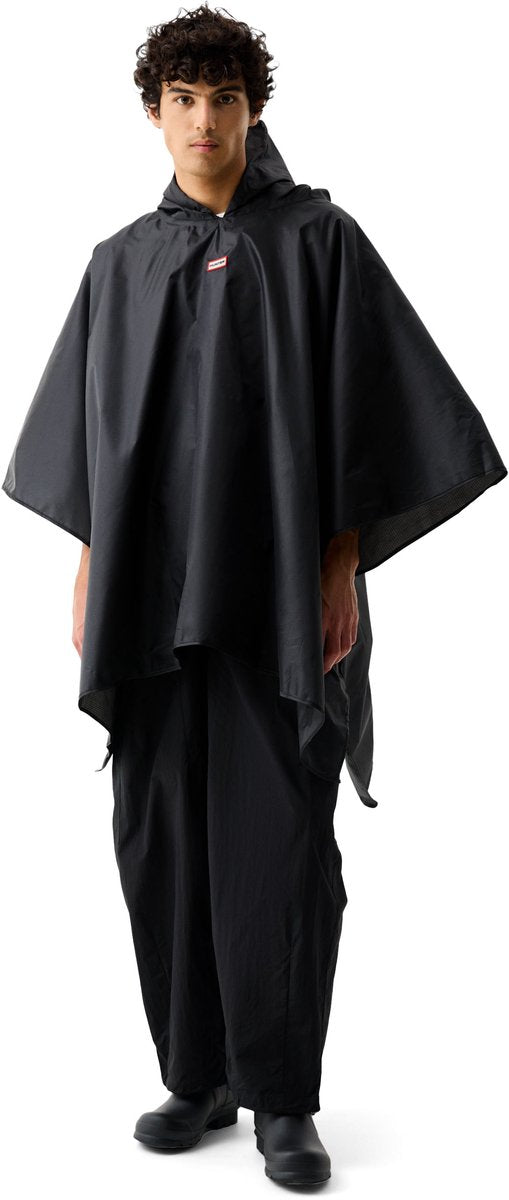 Hunter – packbarer Unisex-Poncho schwarz – Größe 1
