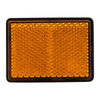 Reflektor -Rechteck Orangenscheibe 62 x 45 mm.