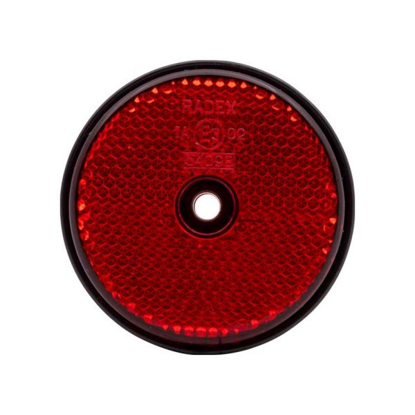 Runder Reflektor 60 mm. Rot