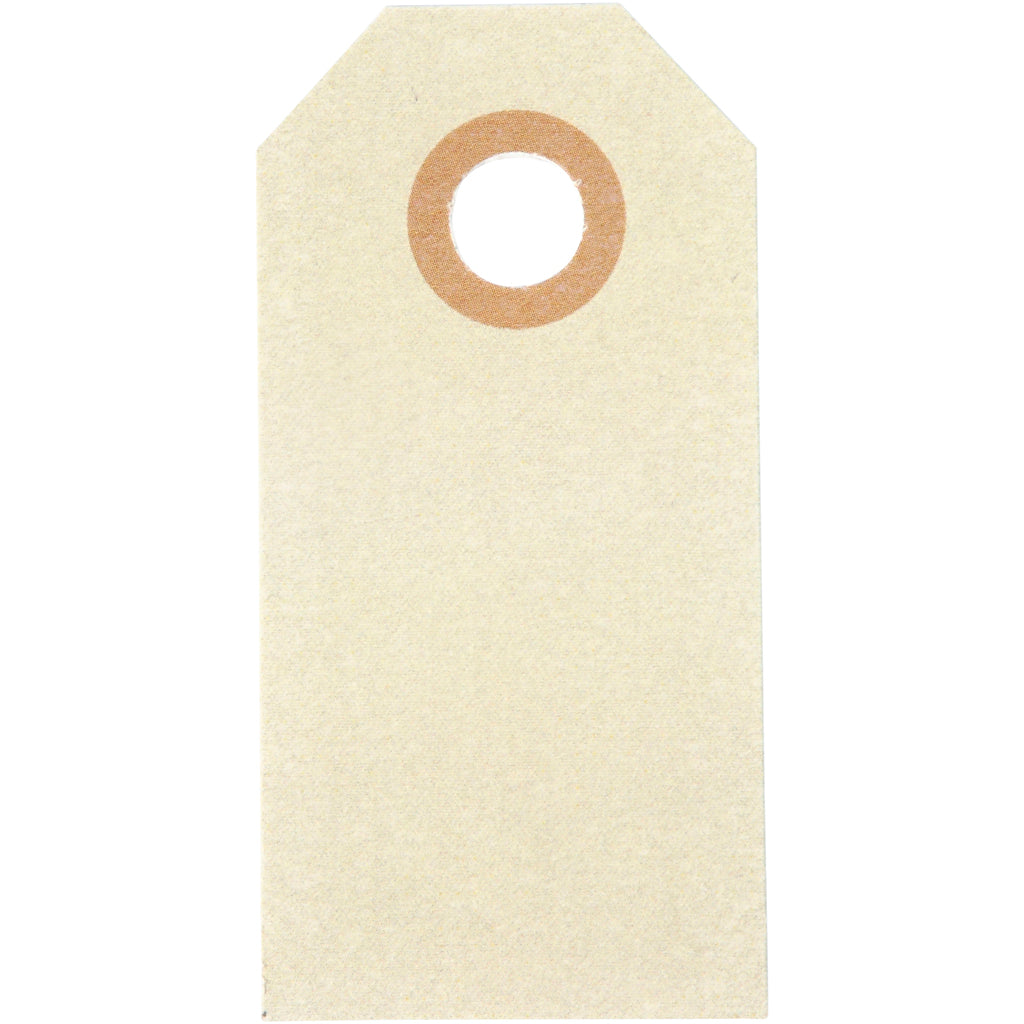 Creativ Company Manila-Etiketten, Größe 3 x 6 cm, 250 g, Creme, 30 Stück 1 Box