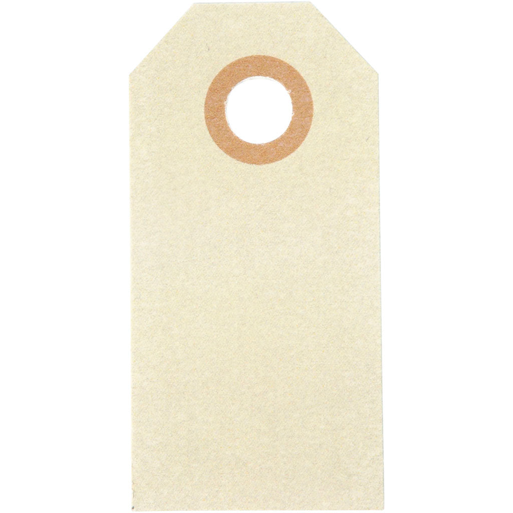 Creativ Company Manila-Etiketten, Größe 3 x 6 cm, 250 g, Creme, 1000 Stück 1 Box