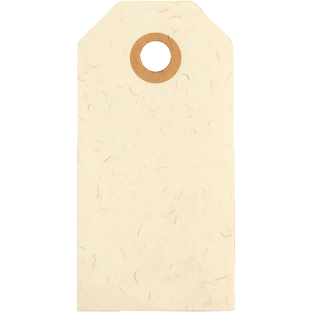 Creativ Company Manila-Etiketten, Größe 4 x 8 cm, 250 g, Creme, 20 Stück 1 Box