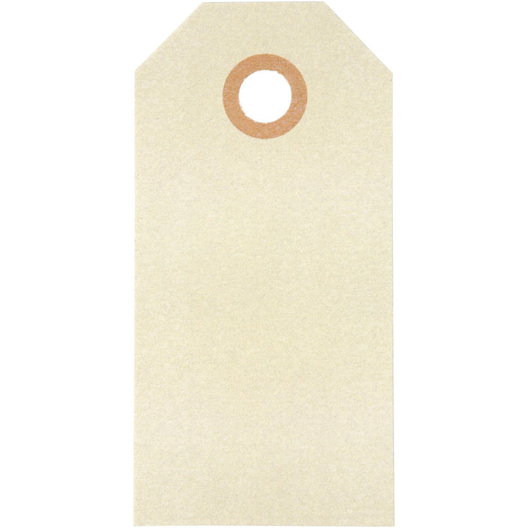 Creativ Company Manila-Etiketten, Größe 4 x 8 cm, 250 g, Creme, 1000 Stück 1 Box